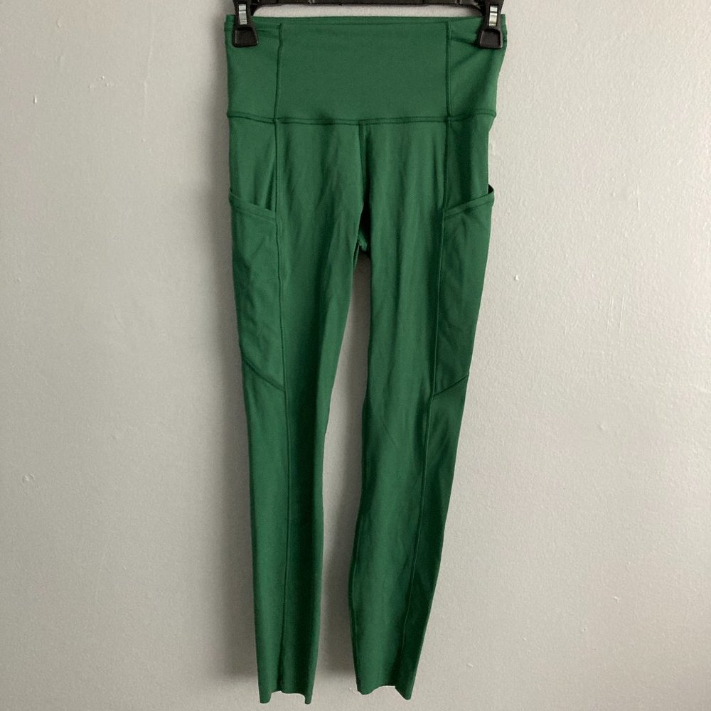 Lululemon W5BXQ Tight II 25" *Non-Reflective Nulux Sz 4 Algae Green Fast N Free